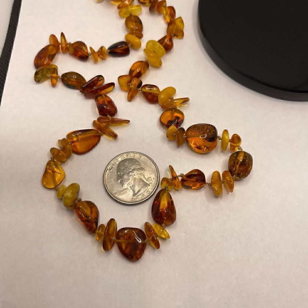 Necklace made real different amber’s - Picture 8 of 13